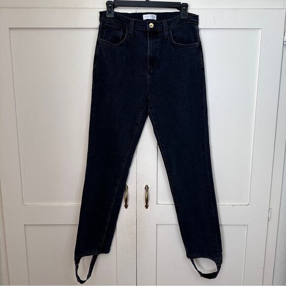 Favorite Daughter Evelyn Stirrup Jean In Storm Black 27 - Picture 2 of 6